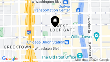 Map of 125 S Jefferson Street Unit: 3005, Chicago IL, 60661