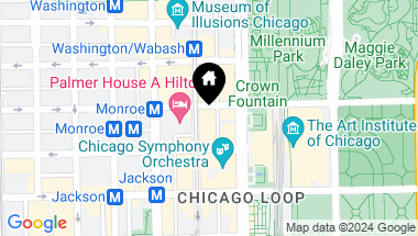 Map of 65 E Monroe Street Unit: 4526, Chicago IL, 60603