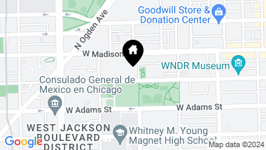 Map of 1400 W Monroe Street Unit: 2A, Chicago IL, 60607