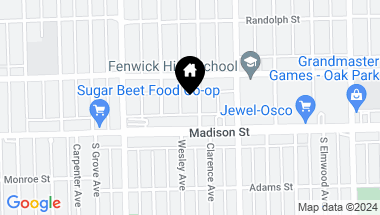 Map of 425 S Wesley Avenue Unit: 103, Oak Park IL, 60302