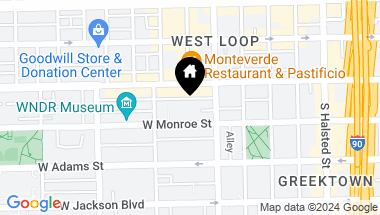 Map of 1038 W MONROE Street Unit: 23, Chicago IL, 60607