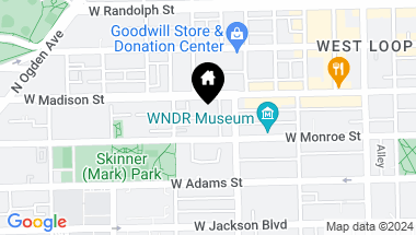 Map of 1228 W Monroe Street Unit: 409, Chicago IL, 60607