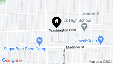 Map of 715 Washington Boulevard Unit: 2D, Oak Park IL, 60302