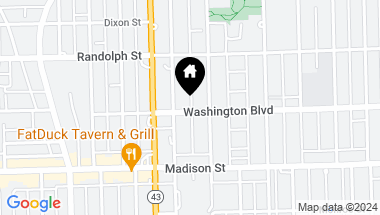 Map of 1120 Washington Boulevard Unit: 1B, Oak Park IL, 60302