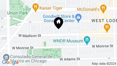 Map of 6 N Throop Street Unit: 4S, Chicago IL, 60607