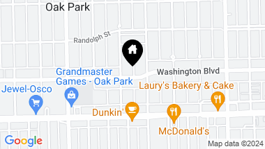 Map of 222 Washington Boulevard Unit: P-14, Oak Park IL, 60302