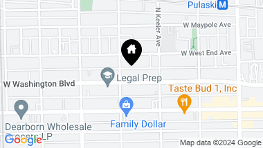 Map of 4244 W Washington Boulevard, Chicago IL, 60624