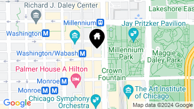 Map of 6 N Michigan Avenue Unit: 503, Chicago IL, 60602