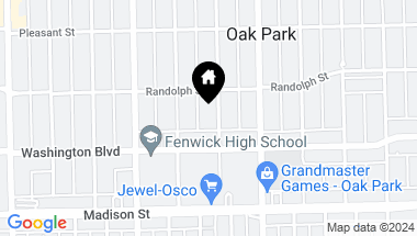 Map of 317 S ELMWOOD Avenue, Oak Park IL, 60302