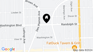 Map of 7420 Randolph Street, Forest Park IL, 60130