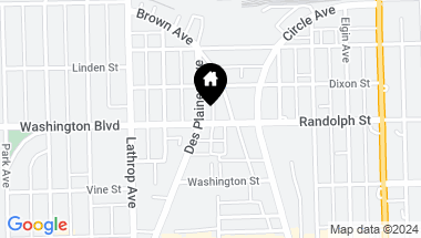 Map of 7437 Randolph Street, Forest Park IL, 60130