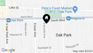 Map of 118 S Scoville Avenue, Oak Park IL, 60302