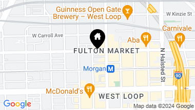 Map of 1015 W Fulton Market Street, Chicago IL, 60607