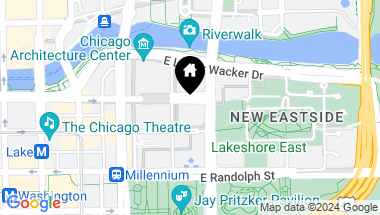 Map of 222 N Columbus Drive Unit: 3602, Chicago IL, 60601