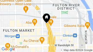 Map of 740 W FULTON Street Unit: 714, Chicago IL, 60661