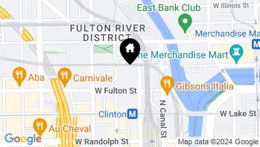 Map of 320 N Clinton Street Unit: H, Chicago IL, 60661