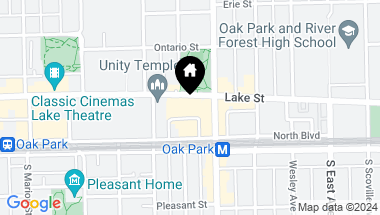 Map of 823 Lake Street Unit: 2N, Oak Park IL, 60301