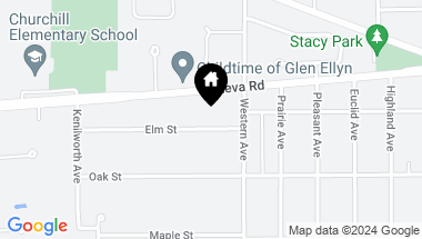 Map of 374 Elm Street, Glen Ellyn IL, 60137