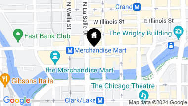 Map of 345 N LASALLE Street Unit: 1505, Chicago IL, 60654