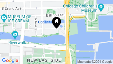 Map of 445 E NORTH WATER Street Unit: 1804, Chicago IL, 60611