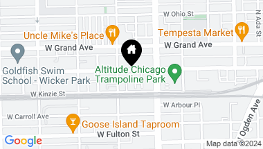 Map of 1639 W Hubbard Street, Chicago IL, 60622