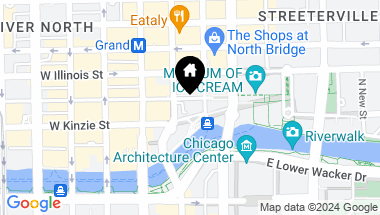 Map of 405 N Wabash Avenue Unit: B106-07, Chicago IL, 60611