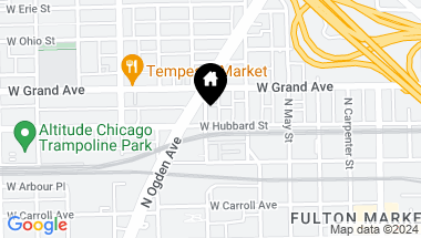 Map of 1236 W Hubbard Street, Chicago IL, 60642