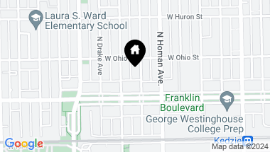 Map of 524 N Trumbull Avenue, Chicago IL, 60624