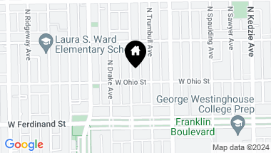 Map of 3454 W OHIO Street, Chicago IL, 60624