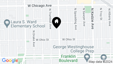 Map of 624 N Homan Avenue, Chicago IL, 60624