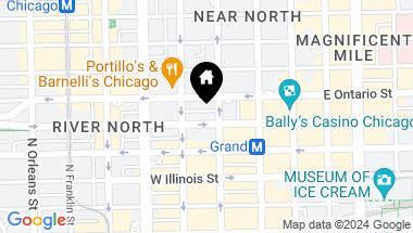 Map of 600 N DEARBORN Street Unit: 908, Chicago IL, 60654