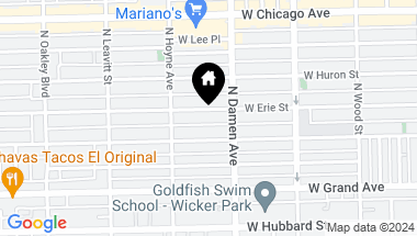 Map of 2023 W Erie Street Unit: 2, Chicago IL, 60622