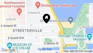 Map of 401 E ONTARIO Street Unit: 1401, Chicago IL, 60611