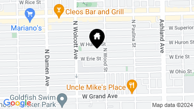 Map of 1814 W ERIE Street, Chicago IL, 60622