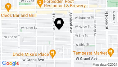 Map of 1644 W Erie Street Unit: 2, Chicago IL, 60622