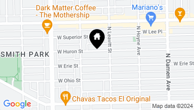 Map of 2225 W Huron Street, Chicago IL, 60612