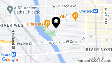 Map of 500 W Erie Street, Chicago IL, 60654