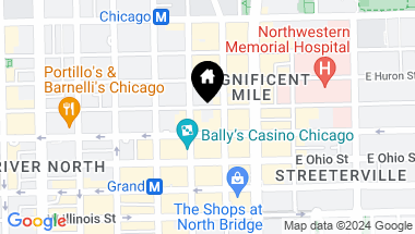 Map of 55 E Erie Street Unit: 4001, Chicago IL, 60611