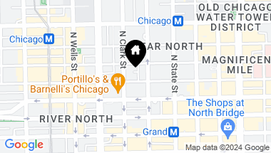 Map of 60 W Erie Street Unit: 1701, Chicago IL, 60654