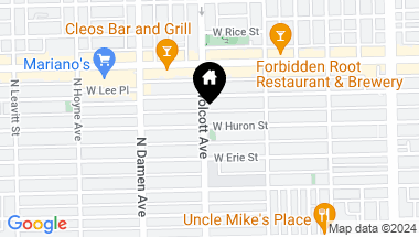 Map of 1856 W HURON Street, Chicago IL, 60622