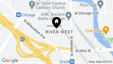 Map of 675 N PEORIA Street Unit: 1N, Chicago IL, 60642