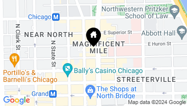 Map of 118 E ERIE Street Unit: 21D, Chicago IL, 60611