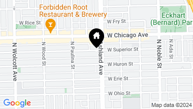 Map of 1609 W Superior Street, Chicago IL, 60622