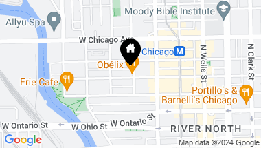 Map of 400 W Huron St 602, Chicago IL, 50654