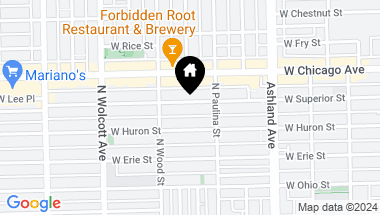 Map of 1755 W SUPERIOR Street, Chicago IL, 60622