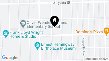 Map of 510 N Euclid Avenue, Oak Park IL, 60302