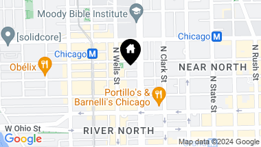 Map of 152 W HURON Street Unit: 400, Chicago IL, 60654