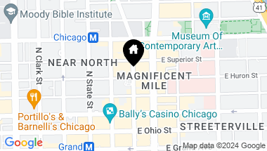Map of 100 E Huron Street Unit: 3602, Chicago IL, 60611