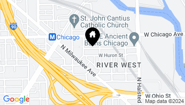 Map of 944 W Huron Street, Chicago IL, 60642