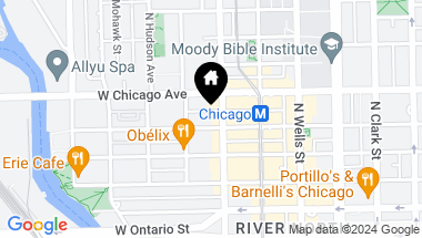 Map of 340 W SUPERIOR Street Unit: 709, Chicago IL, 60654